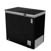 eco+ 198 Liter Glass Door Freezer Black Color