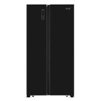 eco+ 566 Liter Side by Side Glass Door Black Refrigerator