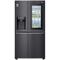 LG 668 liter side by side refrigerator black