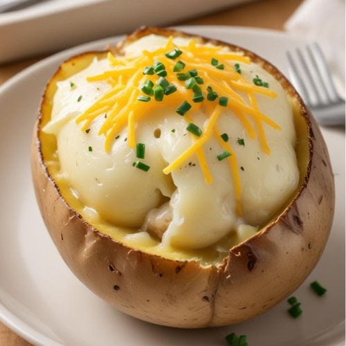 Microwaved Baked Potato